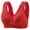 Red, variant on Ohufall Womens Seamless Wireless Supportive Bras Push Up Soft No Underwire Full Cover Everyday Daily Bras, 36B/C-50B/C
