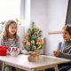 thumbnail image 5 of Uuiauoio Mini Christmas Tree Ornament, Small Artificial Tree for Desk, Living Room and Bedroom Decor, Festive Scene Setting with Branches and Decorations,Christmas Decoration Scene Setting, 5 of 6