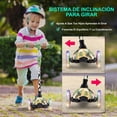thumbnail image 2 of Monopatin Scooter para Niños de 2 a 5 Años Hurtle, 3 Ruedas con Luces LED, Mini Kickboard con Freno, Manillar Ajustable de 63 cm a 71 cm, Antideslizante, Patin del Diablo, Camuflado, 2 of 7