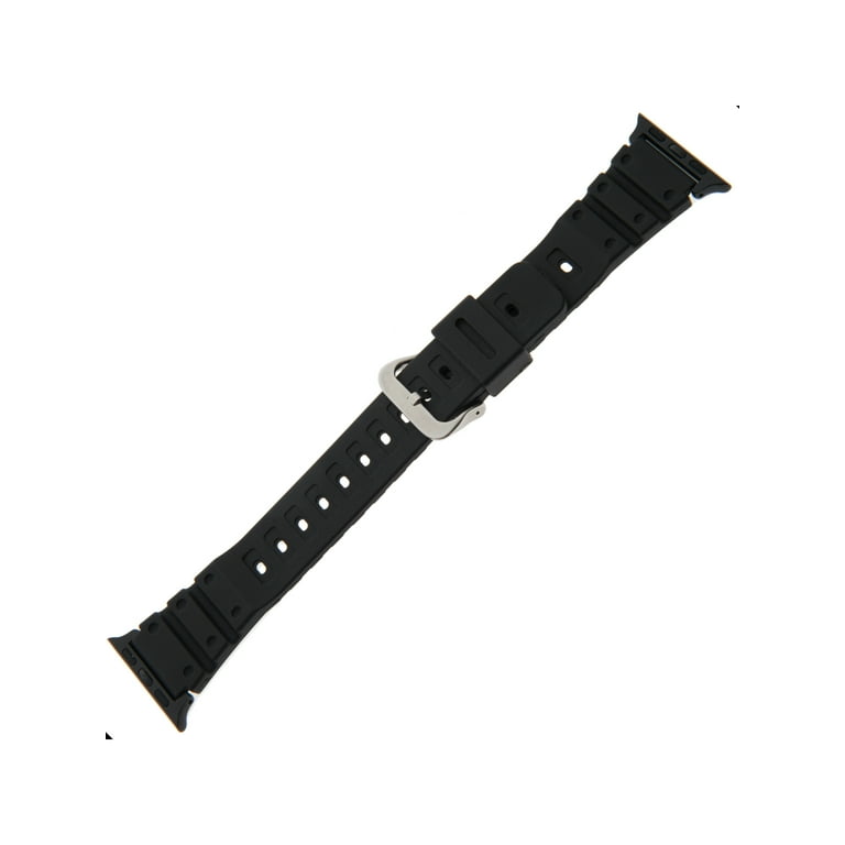 Gilden for Apple 38mm 40mm Extra Long Black Waterproof Polyurethane Watch Band 017270 SMART