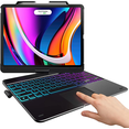 thumbnail image 4 of typecase iPad Case with Keyboard for iPad Pro 12.9 (6th Gen, 2022), Trackpad, Smart Backlit Keys, 360 Rotatable Keyboard for iPad Pro 12.9 5th & 4th & 3rd Gen (2018-2021) with Pencil Holder (Black), 4 of 8