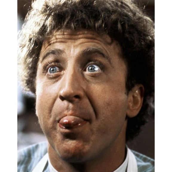 Gene Wilder pulls a funny face sticking out his tongue 8x10 inch photo