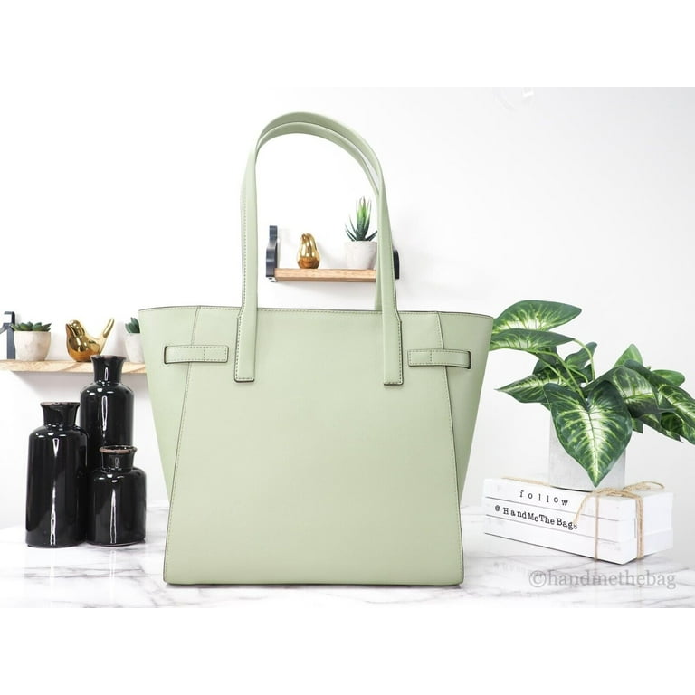 Michael Kors Carmen Large Light Sage Saffiano Leather North South