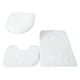 thumbnail image 4 of Wosthever 3 uds PU textura suave fuerte absorción de agua juego de alfombrillas de baño para alfombras de baño cubierta alfombra blanca Type2 NO2, 4 of 6