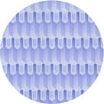 thumbnail image 1 of Ahgly Company Indoor Round Patterned Sky Blue Dress Blue Area Rugs, 3' Round, 1 of 6