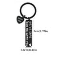 thumbnail image 2 of Drive Safe Keychain for Boyfriend Brother, Father,"GOD BE WITH YOU " "LOVE YOU" 26-letter keychain,gifts for Boyfriend Brother, Father on birthday christmas valentines day, 2 of 8