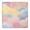 Pastel Cloud Starry, variant on Colorful Tie Dye Mountain Pattern Square Fitted Tablecloth with Elastic Edge,Square Table Cover,Washable Elastic Table Cover for Home Kitchen Party Decor 34"x34"