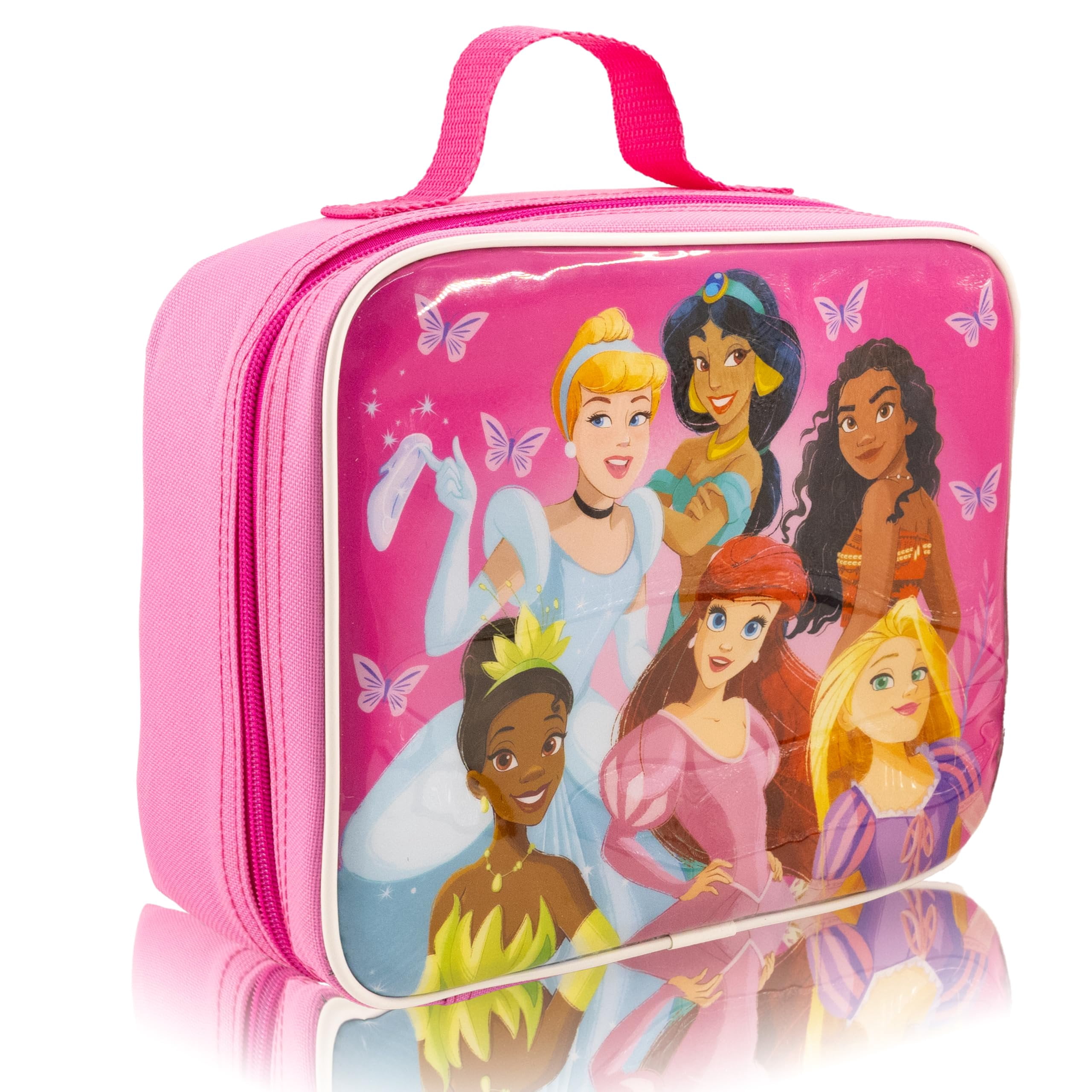 Disney Princess Lunch Box for Kids  Insulated Lunch Bag Lunch Box for Girls, Boys, Unisex, Toddlers Disney Princess Pink Reusable Lunchbox