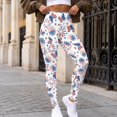 thumbnail image 3 of SEANATIVE USA Flag Leggings for Women Patriotic Firework Butterfly, 3XL, 3 of 6