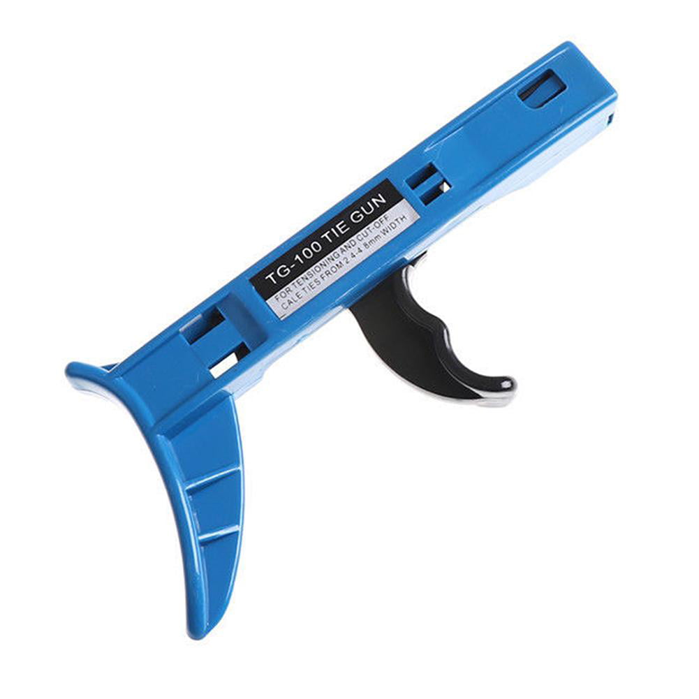 TG-100 Blue Cable Nylon Tie Wrap Gun Width Zip Tensioning Tool