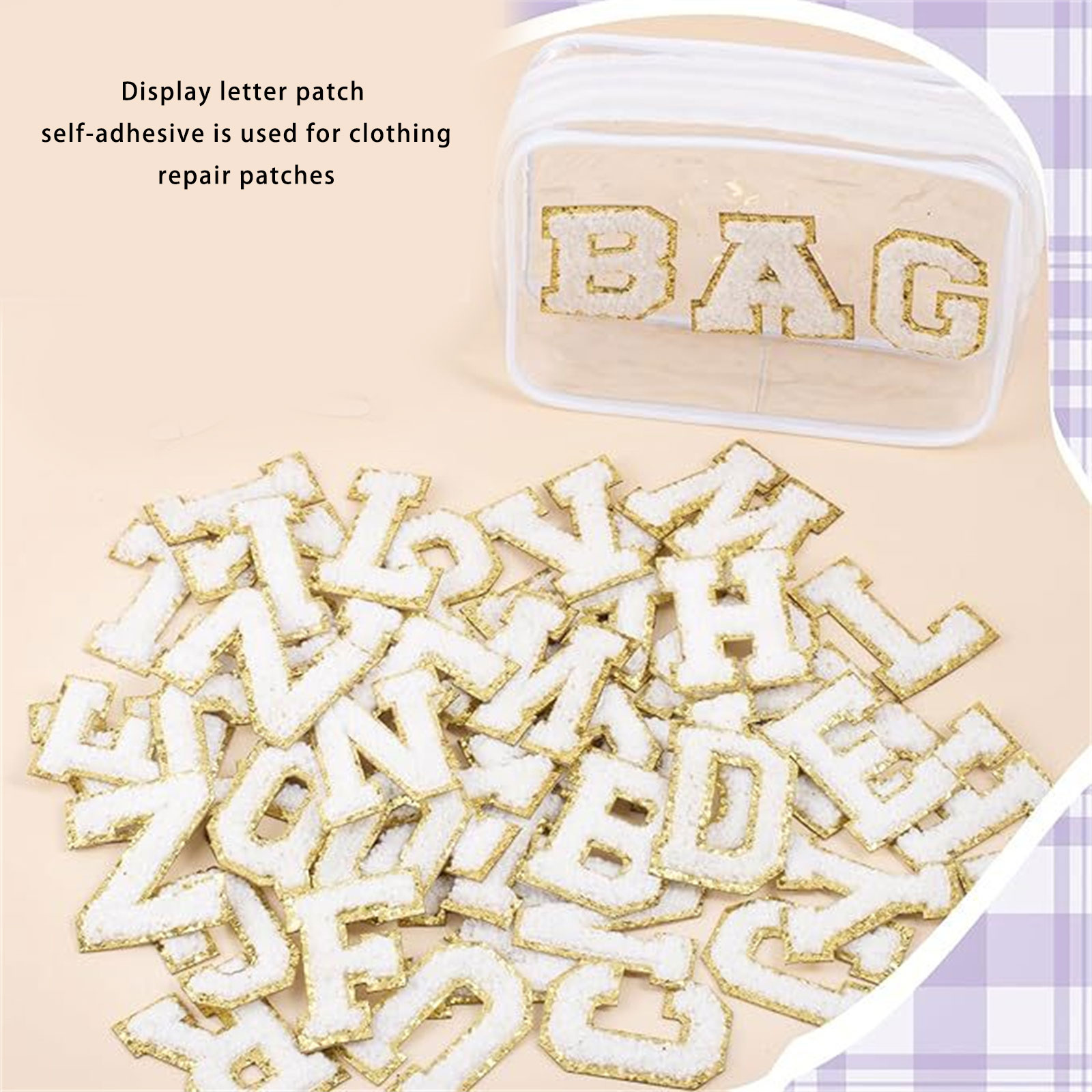 1 Set A-Z Letter Sticker Letter Repair Patches Iron on Embroidered Patches Sew On Patches for Clothes Hat