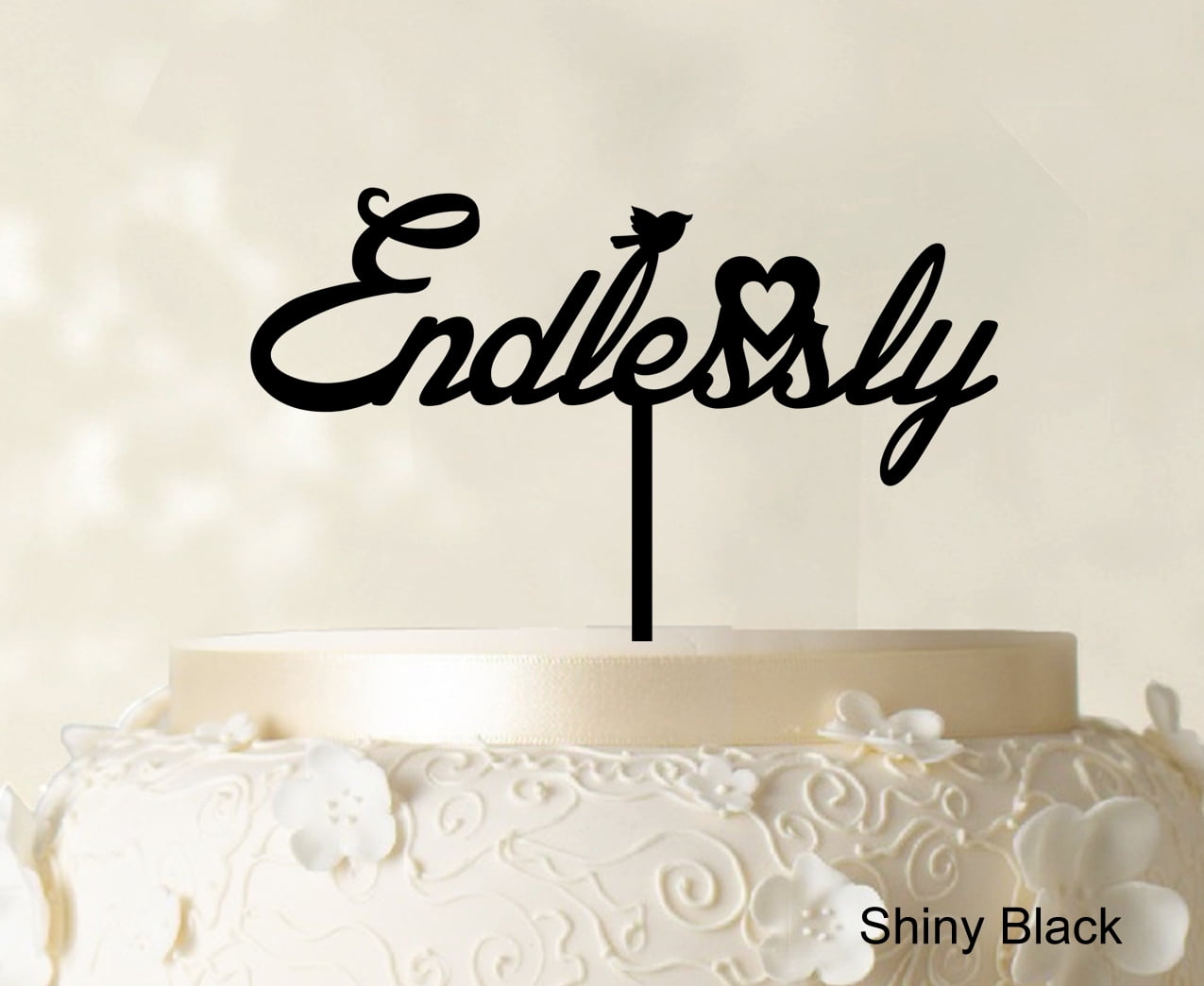 "Custom Initial Cake Topper Personalized Name Cake Topper Color Option