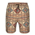 thumbnail image 3 of Disketp Men's Swim Trunks Hawaiian Breathable Surf Beach Swimsuits Mesh Lining Beach Shorts with Pockets-Traditional Tribal Aztec, 3 of 7