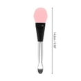thumbnail image 4 of Unique Bargains 1 Pc Durable Rhombus Stripe Facial Mask Brush Black Pink, 4 of 5