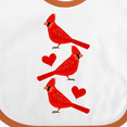 thumbnail image 4 of Inktastic Cardinal Cute Bird Watching Boys or Girls Baby Bib, 4 of 4