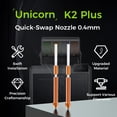 thumbnail image 2 of Kit de boquillas Creality K2 Plus/Hi Combo para impresoras 3D de 0,4 mm y 2 unidades, 2 of 7