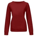 thumbnail image 4 of T-shirt à Manches Longues Col Rond Imprimé pour Femmes, Quotidien, Maison, Extérieur, Mode Urbaine, 4 of 5