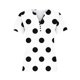 thumbnail image 3 of Tops Cortos para las Mujeres Impresas Blusas Botón Camiseta Manga Corta Cuello en V, Top de Moda para Primavera Verano, 3 of 5