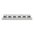 thumbnail image 3 of Eaton Tripp Lite Series Pre-Configured Unshielded Cat6 6-Port Surface-Mount Box, 110 IDC, RJ45, White - Surface mount box - RJ-45 X 6 - white, 3 of 7