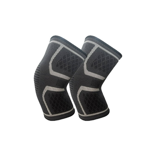 BESTSKY 2 Pcs Knee Brace for Women,Anti-Slip Volleyball Knee Pads,Soft Touch Breathable Fit Knee Support,Gray