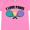 thumbnail image 4 of Inktastic I Love Padel Sports Quote Girls Baby Bodysuit, 4 of 5