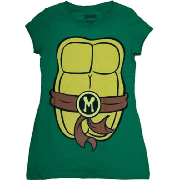Womens Teenage Mutant Ninja Turtles Mikey Tee Shirt Halloween Screen T-Shirt