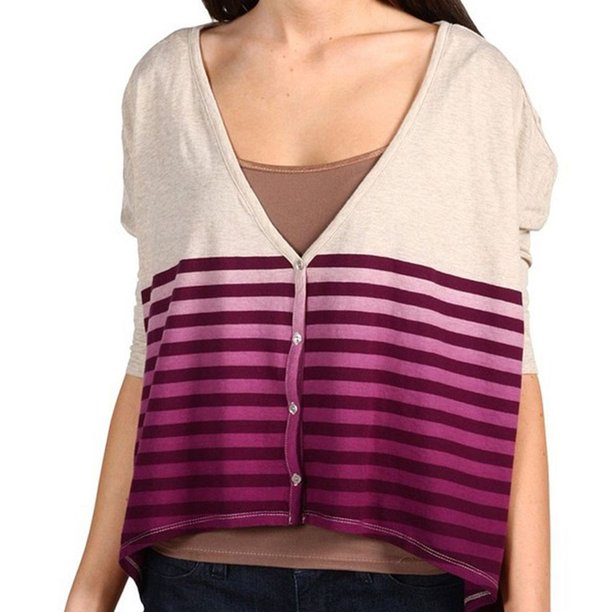 Vans Sundown Cartigan Knit Cardigan Suéter para Mujer, Púrpura, Mediano Vans Cárdigan