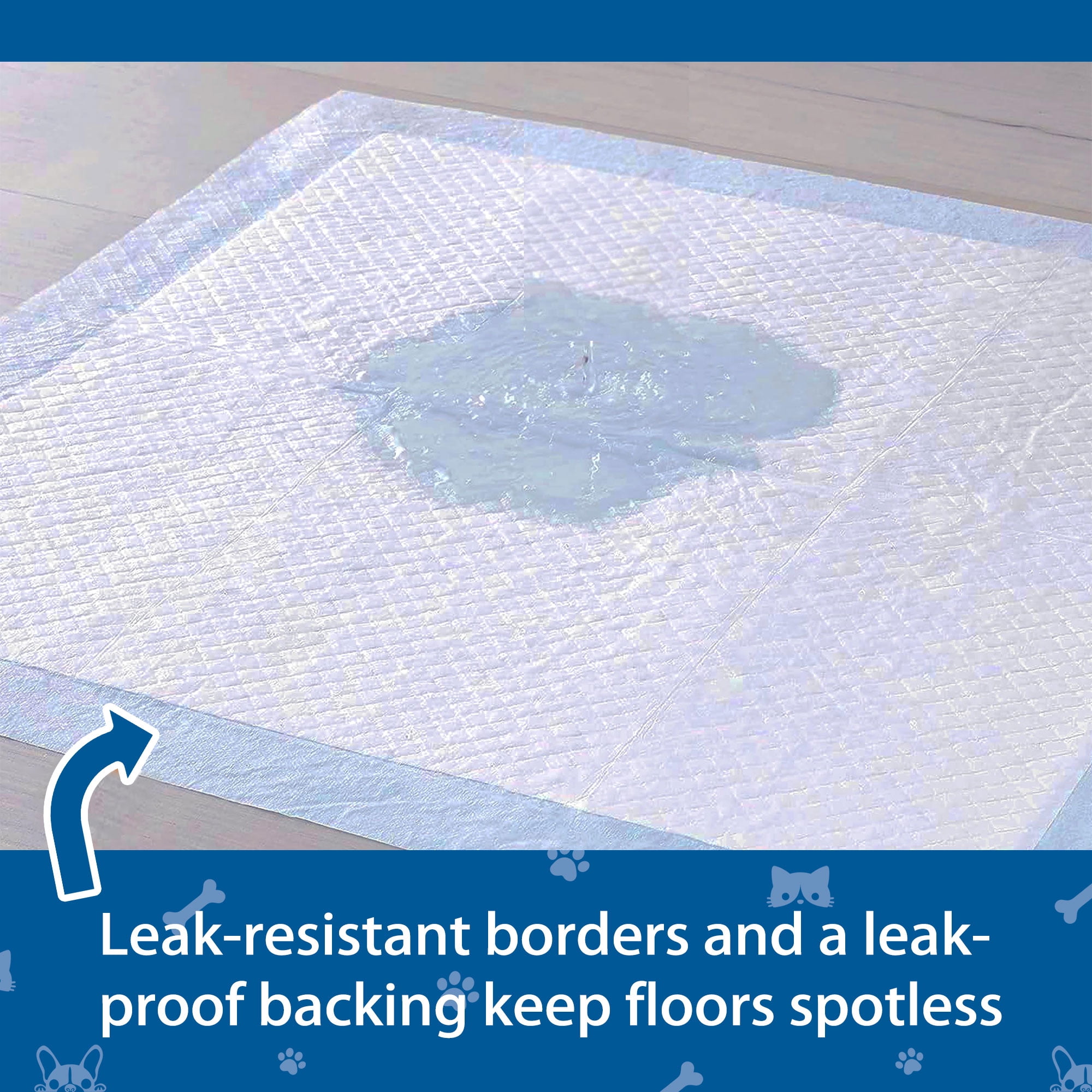 Ultimate Absorbency Puppy Pads, 23.5"x23.5"(M) 40Count, Extra Thick Quick-Dry Dog Potty Pad