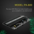thumbnail image 3 of 12V 1000W Mono Car Audio Power Amplifier Powerful Subwoofers Amp PA80D, 3 of 10