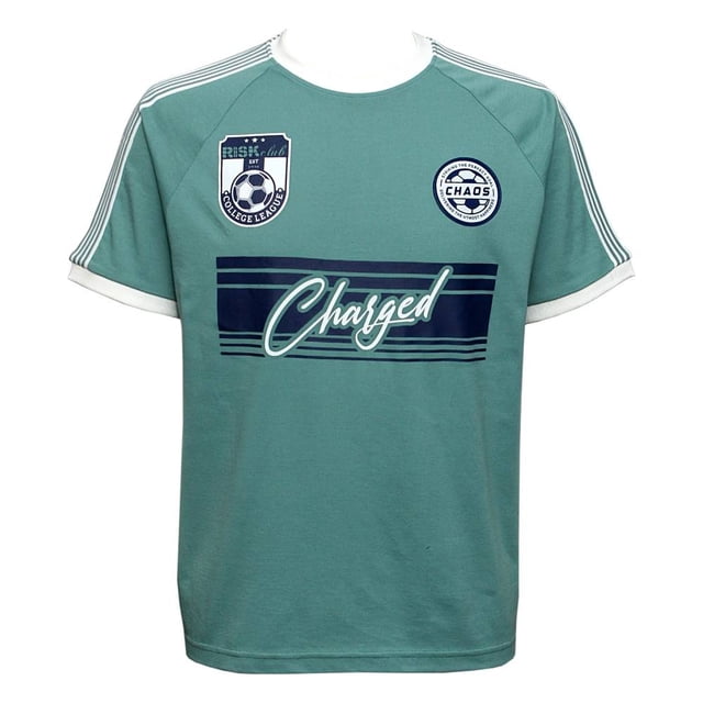 Playera George para Hombre Tipo Soccer Manga Corta Verde Talla EG