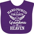 thumbnail image 3 of Inktastic Handpicked for Earth by My Grandma in Heaven Angel Wings Boys or Girls Baby Bib, 3 of 4