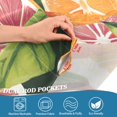 thumbnail image 5 of Yayeee Kitchen Curtains Tier Set of 2 Light Filtering 57"x36" Over Sink Window Panels, Citrus Leaves, 5 of 7