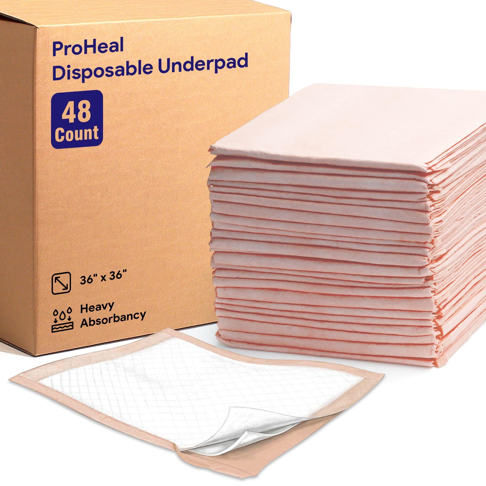 Healthline Chux Disposable Underpads 23 X 36 Waterproof Highly Absorbent Bed Pads For Adults Children And Pets Large Size Blue Count 50 Pack Walmart Com
