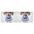 thumbnail image 6 of Yayeee Kitchen Valance Rod Pocket 54" x 18" Living Room Window Curtain, Gray Cute Dog Artist, 6 of 6