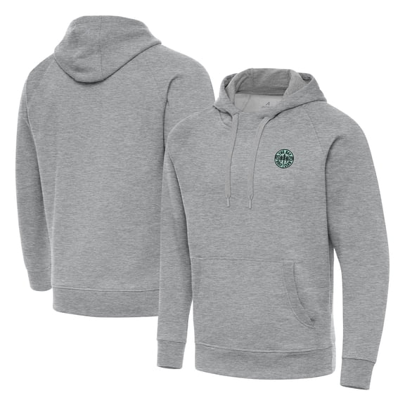 Men's Antigua Heather Gray The Bay Golf Club Victory Hoodie