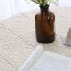 thumbnail image 3 of Pastoral style tablecloth in crocheted cotton yarn, hollow tassels, beige - 60x60cm, 3 of 4