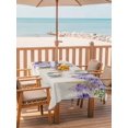 thumbnail image 2 of Outdoor Tablecloth with Umbrella Hole for Patio/Picnic/Party/Camping, Purple Weeping Floral Waterproof Table Cloth Rectangle Table Cover Washable, Spring Summer Pastoral Flowers Rustic (60"x 84"), 2 of 8