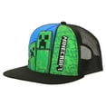thumbnail image 3 of Minecraft Creepers & Logo Youth Trucker Hat, 3 of 5