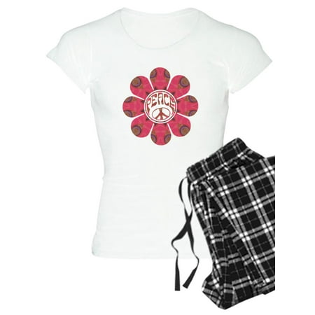 

CafePress - Peace Flower Affection - Women s Light Pajamas