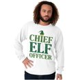 thumbnail image 5 of Xmas Chief Elf Officer Santa Helper Long Sleeve TShirt Men Women Brisco Brands X, 5 of 6