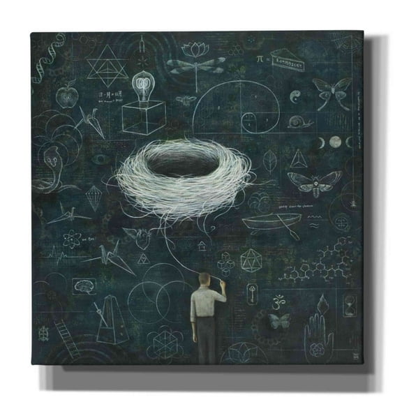 Epic Graffiti 'Drafting Drifting ConsciousNest' by Duy Huynh, Giclee Canvas Wall Art, 26"x26"