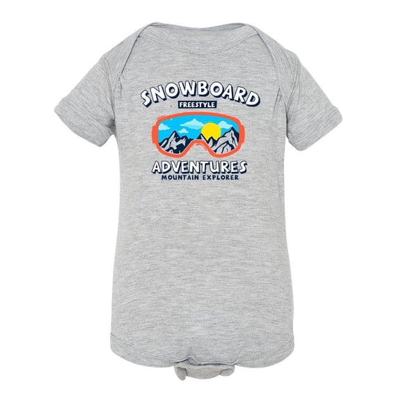 Snowboard Adventures Explorer Bodysuit Infant -Image by Shutterstock,  Newborn
