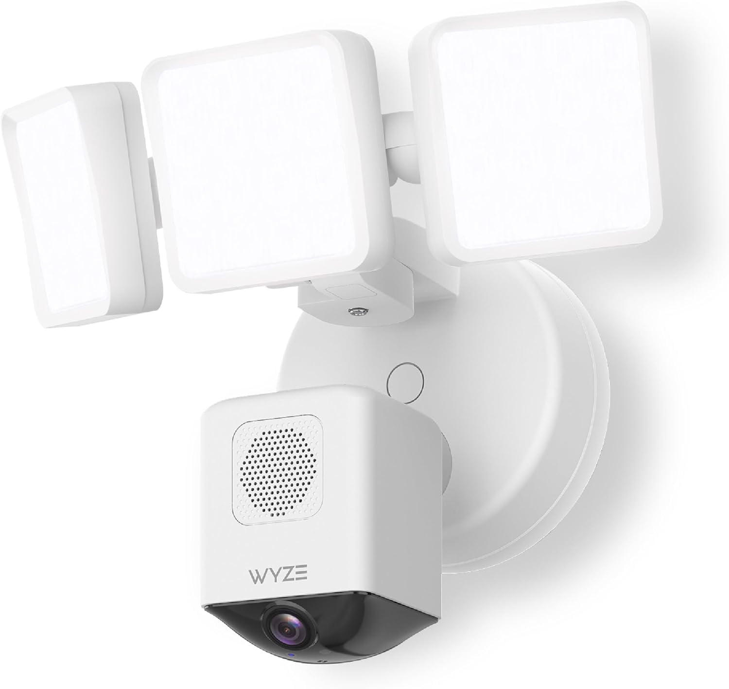 Restored WYZE Floodlight Camera Pro, 3000-Lumen LEDs, 180° Wide View, 2K HD Outdoor Security Camera, Motion Detection, 105dB Siren, Cloud & Local Storage, Color Night Vision, Wired (Refurbished)