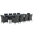 thumbnail image 3 of Sojourn 11 Piece Outdoor Patio Sunbrella� Dining Set, 3 of 9