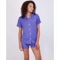 thumbnail image 2 of Real Essentials 4 Piece: Womens Long & Short Sleeve Button Down Pajama Set - Ultra Soft (Available In Plus Size), 2 of 7