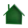 BESTYASH Green Wooden Wall Shelf Small House Shaped Rack for Display ...