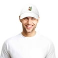 thumbnail image 6 of DALIX Christmas Surfing Santa Baseball Cap Embroidered Hat in White, 6 of 7
