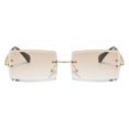 thumbnail image 2 of 3x Gafas de sol sin montura Retro Classic Designer Party tintadas, 2 of 3