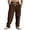 Brown, variant on Coorders George Men's Casual Cargo Pants, Pants Clearance, Drawstring Cargo Sweatpants with Pockets Army Green, XXXL