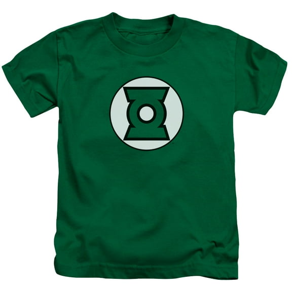 Jla - Green Lantern Logo - Juvenile Short Sleeve Shirt - 4